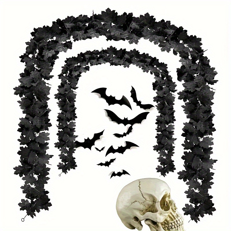 Black Maple Leaf Garland - Rea - Home Decor Garland ulasan dan harga