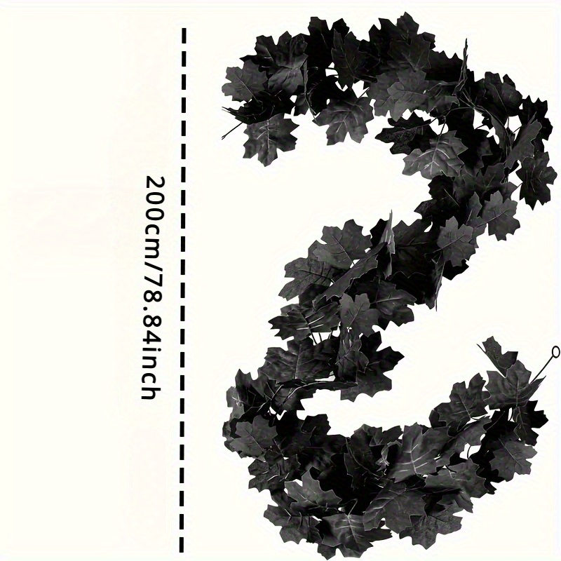 Black Maple Leaf Garland - Rea - Home Decor Garland ulasan dan harga