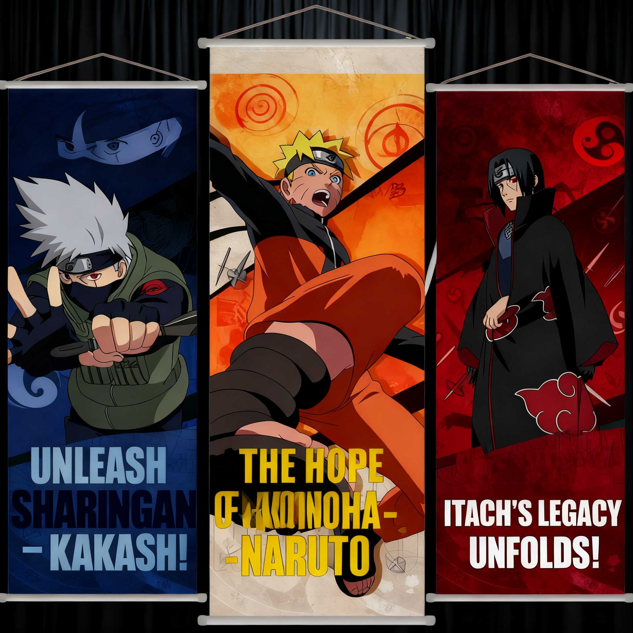 Naruto Anime Uzumaki Long Scro - Home Decor Aesthetic ulasan dan harga